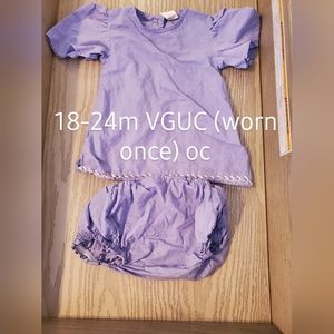 Kate Quinn flutter dress + bloomers set